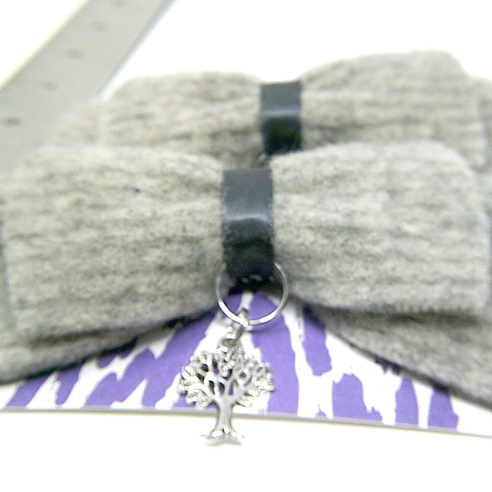 🍒Handmade Shoe clips, recycled sweater tree charm